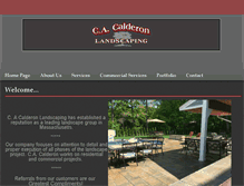 Tablet Screenshot of calderonlandscaping.com